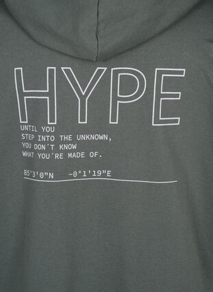 Zizzifashion Hoodie with text print, Urban Chic, Packshot image number 3