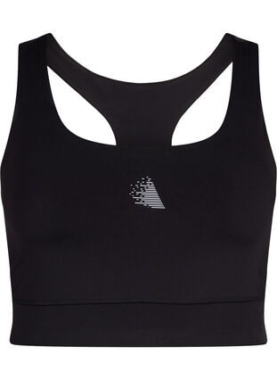 Zizzifashion Racerback sports bra, Black, Packshot image number 0