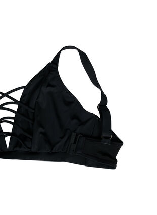 Zizzifashion Bikini top with string detail, Black, Packshot image number 3