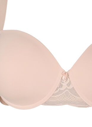 Zizzifashion Moulded bra with mesh, Nude, Packshot image number 2