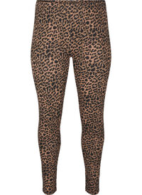 Viscose leggings with leopard print