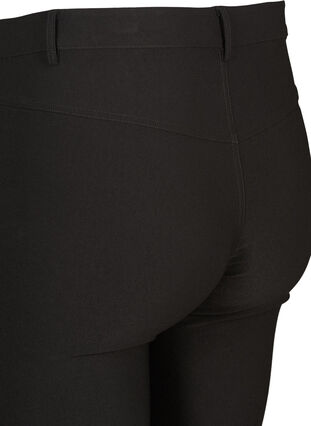 Zizzifashion Tight-fitting trousers with zip details, Black, Packshot image number 3