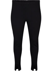 Viscose leggings with front slits
