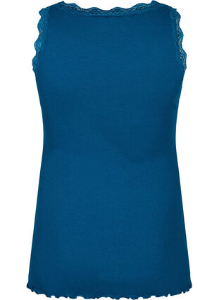 Zizzifashion Top with lace trim, Blue Opal, Packshot image number 1