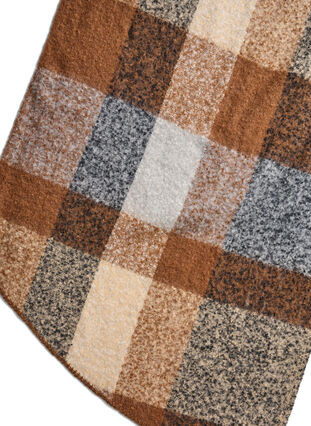 Zizzifashion Coloured scarf, Tobacco Brown Comb, Packshot image number 2