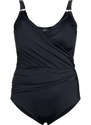 Zizzifashion Swimsuit with wrap, Black, Packshot image number 0