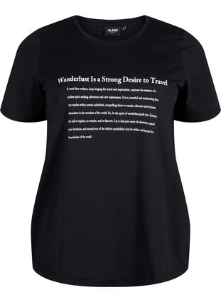 Zizzifashion FLASH - T-shirt with motif, Black Wanderlust, Packshot image number 0