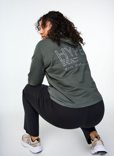 Zizzifashion Hoodie with text print, Urban Chic, Image image number 0