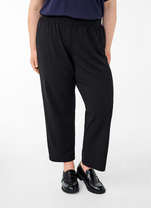 Zizzifashion FLASH - Straight fit trousers, Black, Model image number 2