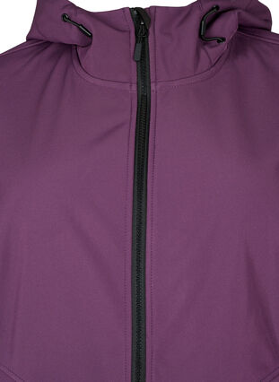 Zizzifashion Short softshell jacket with pockets, Hortensia, Packshot image number 2