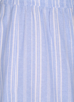 Zizzifashion Striped shorts in a linen-viscose blend, Serenity Wh.Stripe, Packshot image number 2