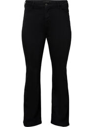 High-waisted Ellen bootcut jeans, Black, Packshot