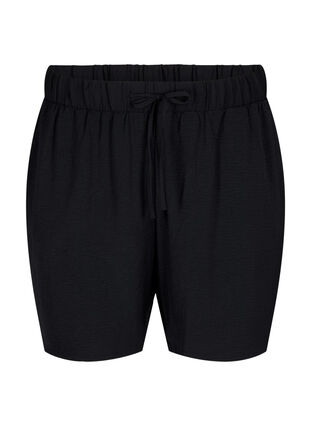 Zizzifashion Shorts with pockets and elastic waistband, Black, Packshot image number 0