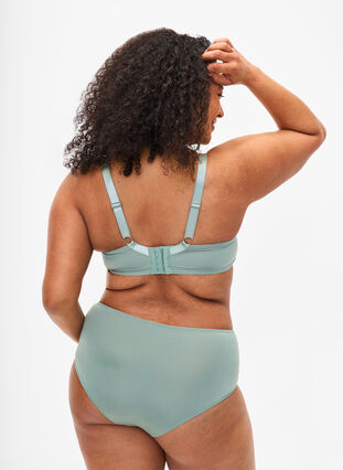 Zizzifashion Hipster briefs with embroidery and regular waist, Iceberg Green, Model image number 1