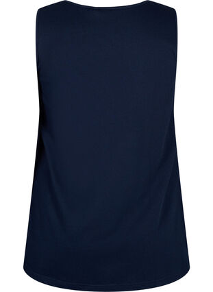 Zizzifashion Cotton top with a-shape, Navy B. W. Summer, Packshot image number 1