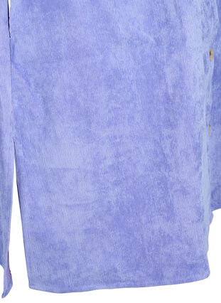 Zizzifashion Corduroy dress with 3/4 sleeves and buttons, Lavender Violet, Packshot image number 3