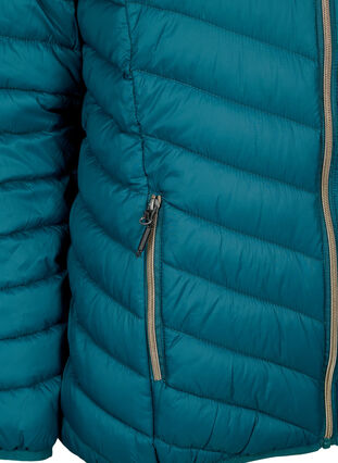 Zizzifashion Lightweight jacket with hood, Deep Teal, Packshot image number 3