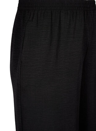 Zizzifashion Loose trousers with elasticated waistband and pockets, Black, Packshot image number 2