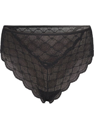 Zizzifashion Brazilian lace panties, Black, Packshot image number 0