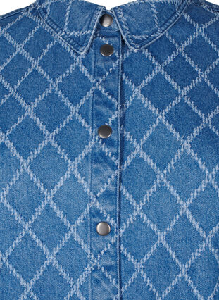 Zizzifashion Denim shirt with destroy pattern, Blue Denim, Packshot image number 2