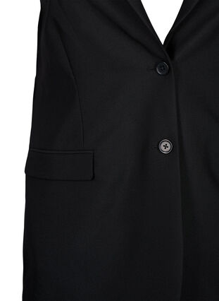 Zizzifashion Vest with collar and pockets, Black, Packshot image number 2