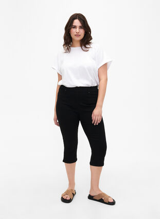 Zizzifashion Denim knickers with elastic waistband, Black, Model image number 0