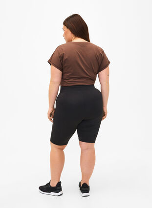 Zizzifashion Tight-fitting training shorts with pockets, Black, Model image number 1