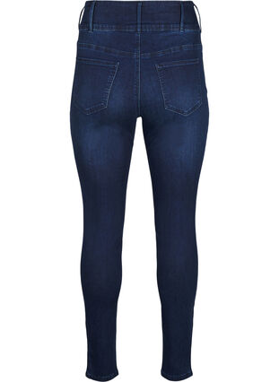 Zizzifashion Super slim Bea jeans with extra high waist, Dark Blue, Packshot image number 1