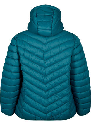 Zizzifashion Lightweight jacket with hood, Deep Teal, Packshot image number 1