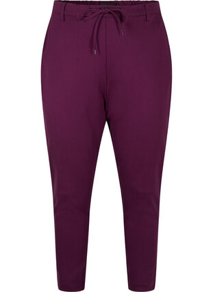 Zizzifashion Cropped Maddison trousers, Potent Purple, Packshot image number 0