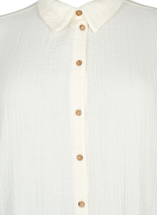 Zizzifashion Short sleeve shirt with buttons, Off-White, Packshot image number 2