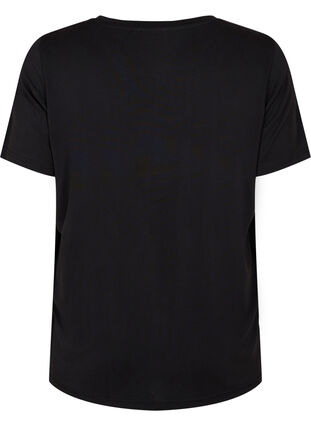 Zizzifashion T-shirt in TENCEL™ Modal with round neck, Black, Packshot image number 1