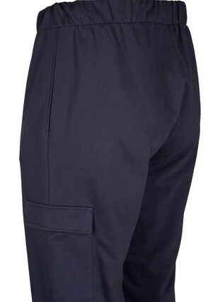 Zizzifashion Sweatpants with cargo pockets, Ombre Blue, Packshot image number 3