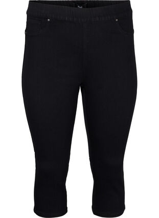 Zizzifashion Denim knickers with elastic waistband, Black, Packshot image number 0