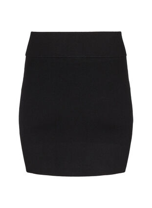 Zizzifashion Knitted skirt, Black, Packshot image number 1