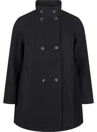 Short trench coat with an A-line