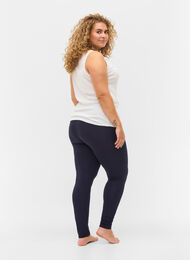 Basic viscose leggings, Night Sky, Model