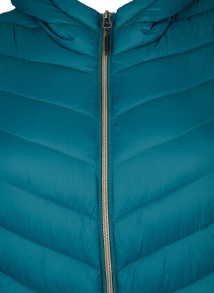 Zizzifashion Lightweight jacket with hood, Deep Teal, Packshot image number 2