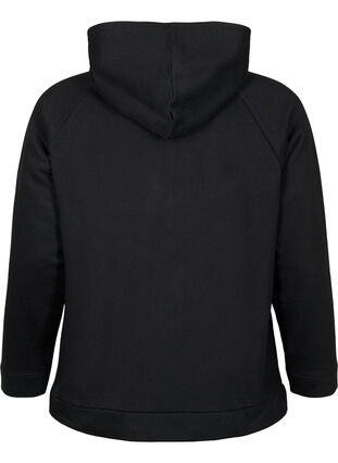 Zizzifashion Hooded Sweatshirt, Black, Packshot image number 1