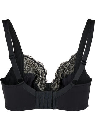 Zizzifashion Full cover bra with padded straps, Black, Packshot image number 1