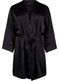 Satin kimono with belt