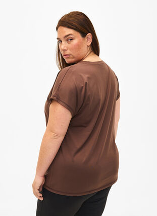 Zizzifashion Short-sleeved training t-shirt, Chocolate Martini, Model image number 1