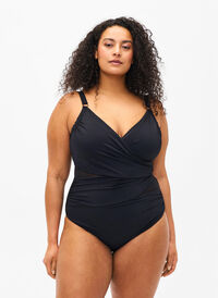 Swimsuit with wrap, Black, Model