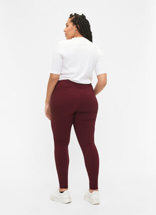 Zizzifashion Tight-fitting trousers with zip details, Port Royal, Model image number 1