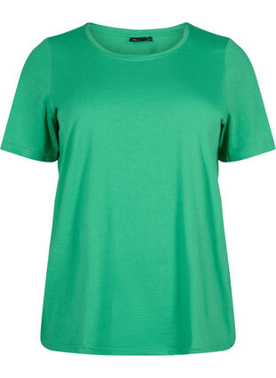 Zizzifashion FLASH - T-shirt with round neck, Kelly Green, Packshot image number 0