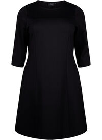 A-shaped dress with 3/4 sleeves