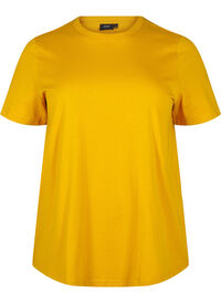 Basic cotton T-shirt with round neck