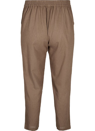 Zizzifashion Loose pants in linen-cotton blend, Cub, Packshot image number 1