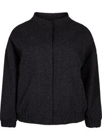 Wool-look bomber jacket with pockets