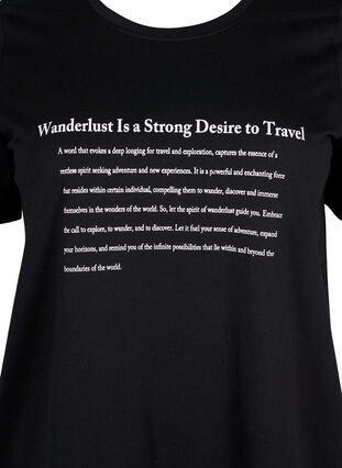 Zizzifashion FLASH - T-shirt with motif, Black Wanderlust, Packshot image number 2